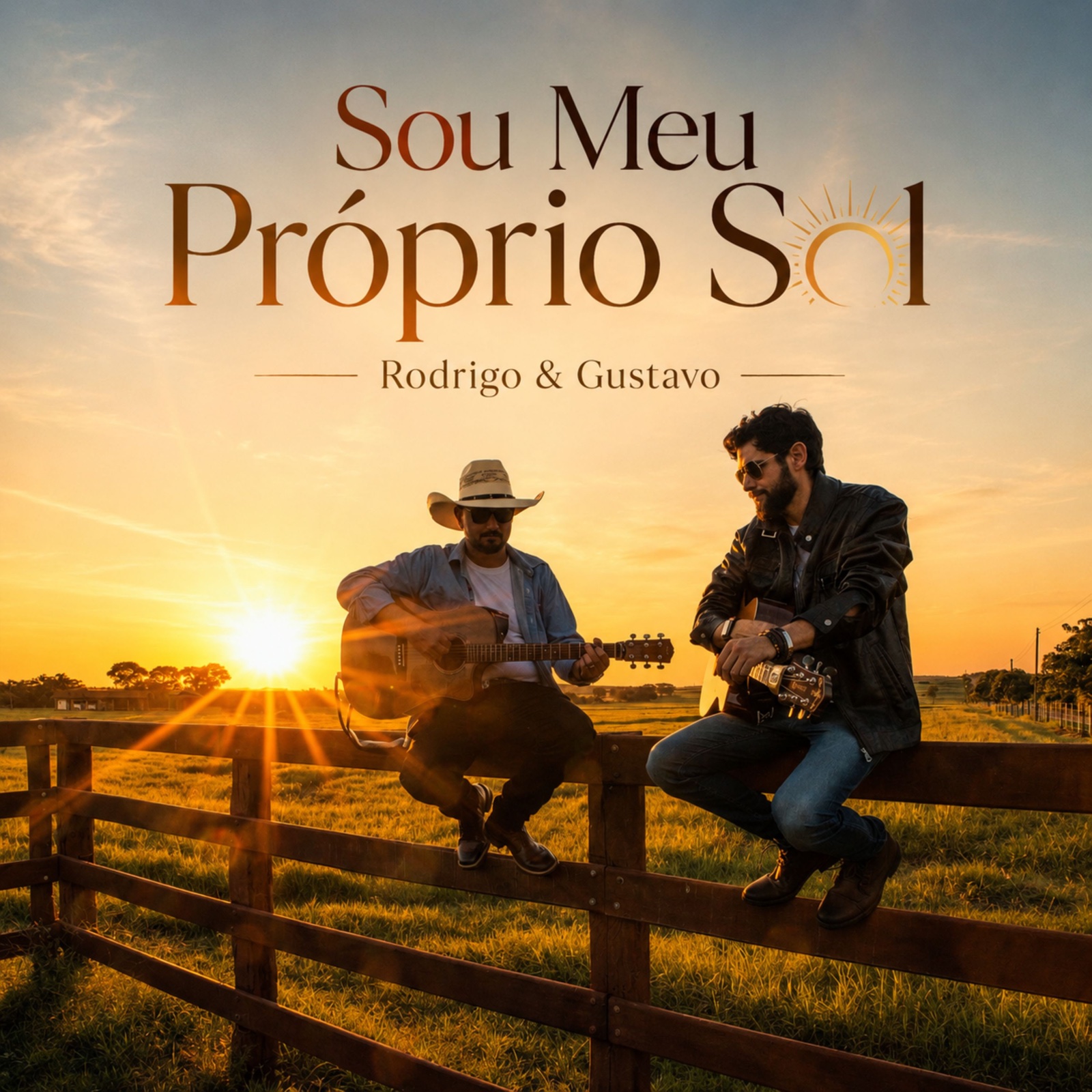 Capa oficial de Sou Meu Próprio Sol, de Rodrigo e Gustavo
